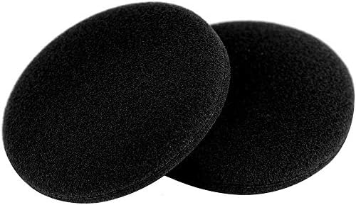 Ear Cushions Ultra Soft Foam Cover 60mm - 2.4" inch Replacement for Most Standard Size Office Telephone Headsets, Headphones, Earphones Earbuds (Black) 10 Pack - Image 5